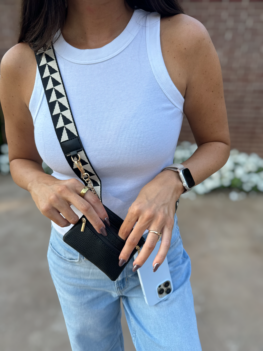 Lulu Mac - Cell Phone Crossbody Cow -