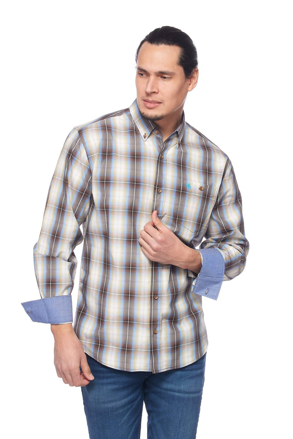 Rodeo Clothing - Men's Western Apparel Regular Fit Plaid shirts