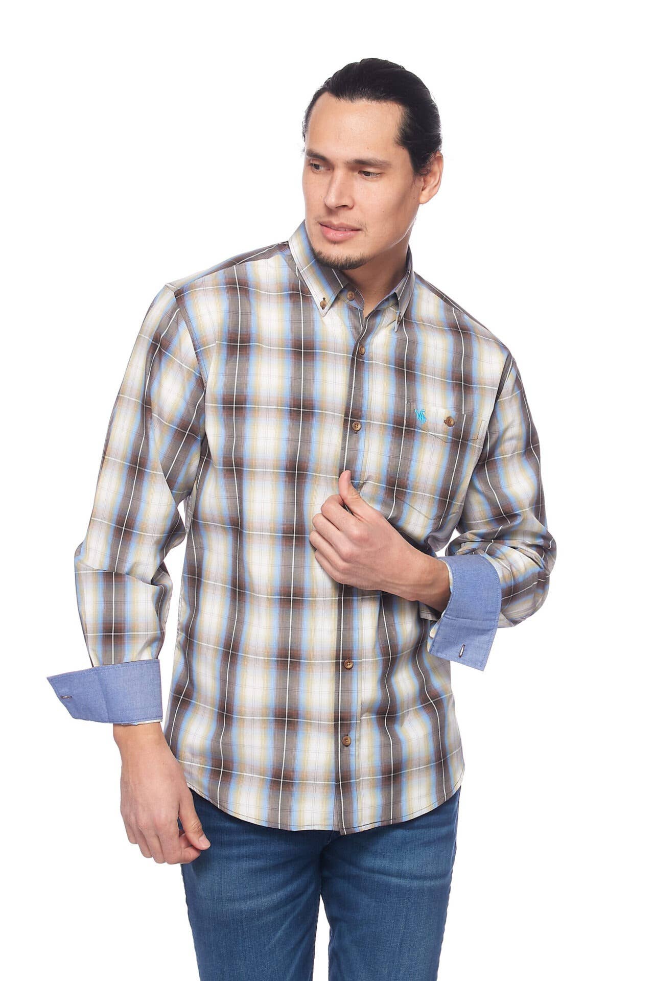 Rodeo Clothing - Men's Western Apparel Regular Fit Plaid shirts