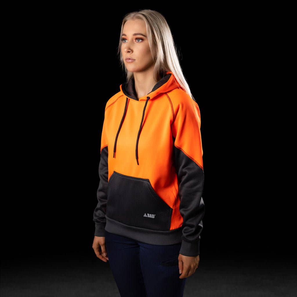 BAD WORKWEAR - BAD WOMENS ESSENTIAL™ HI-VIS FLEECE HOODIE
