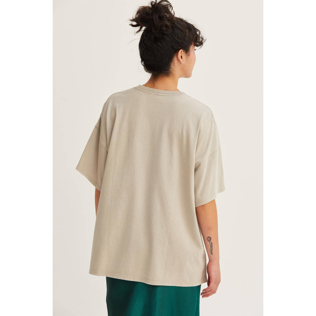 HYFVE - DZ24E437-OVERSIZED DISTRESSED COTTON T-SHIRT