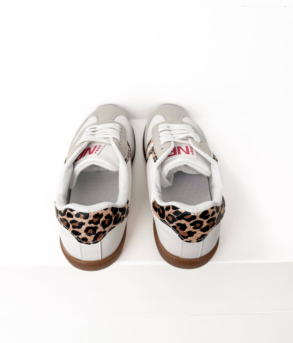 Stockholm Sneaker in White Leopard