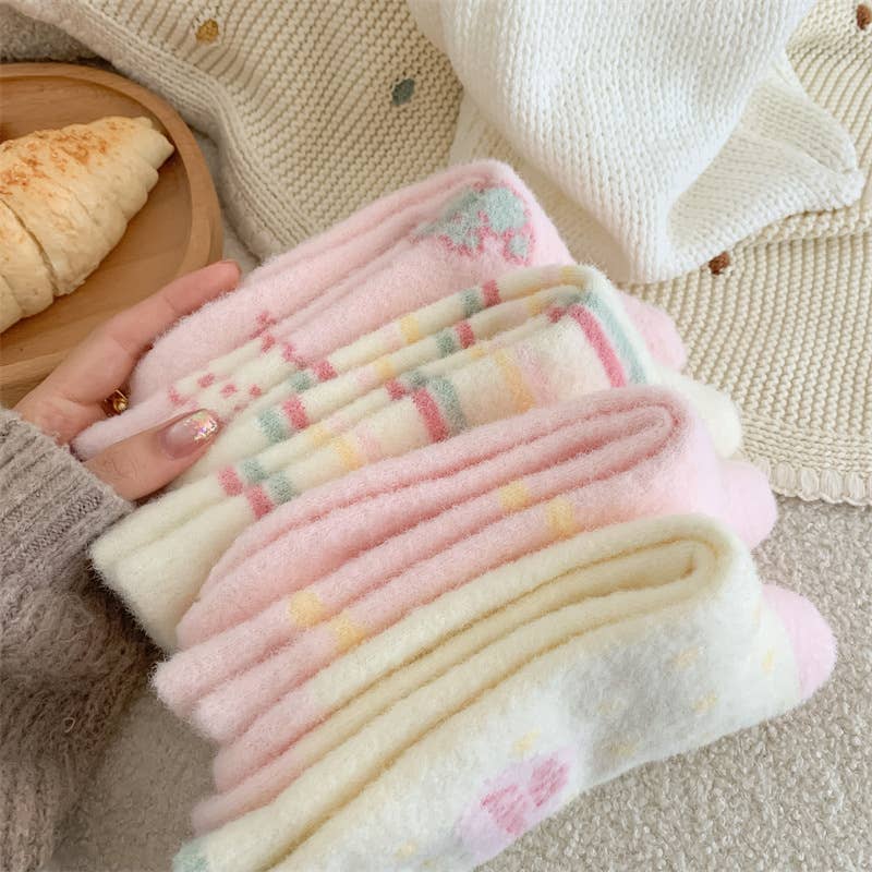 Fuzzy Thick Warm Kawaii Puppy Fluffy Autumn Winter Socks
