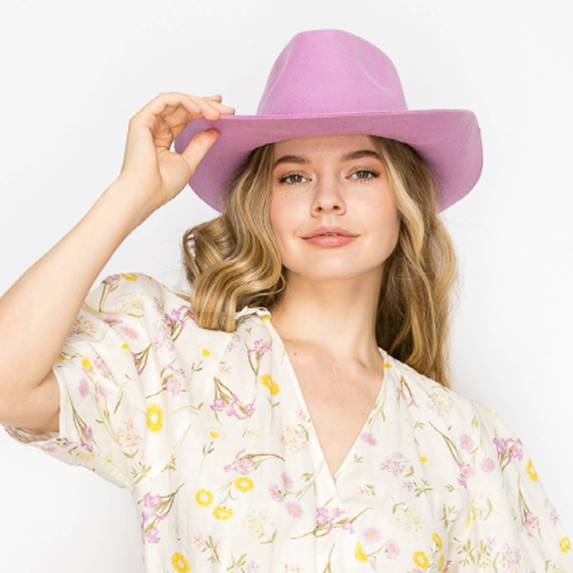Queens INC - Stiff brim Australian wool cowboy Hat