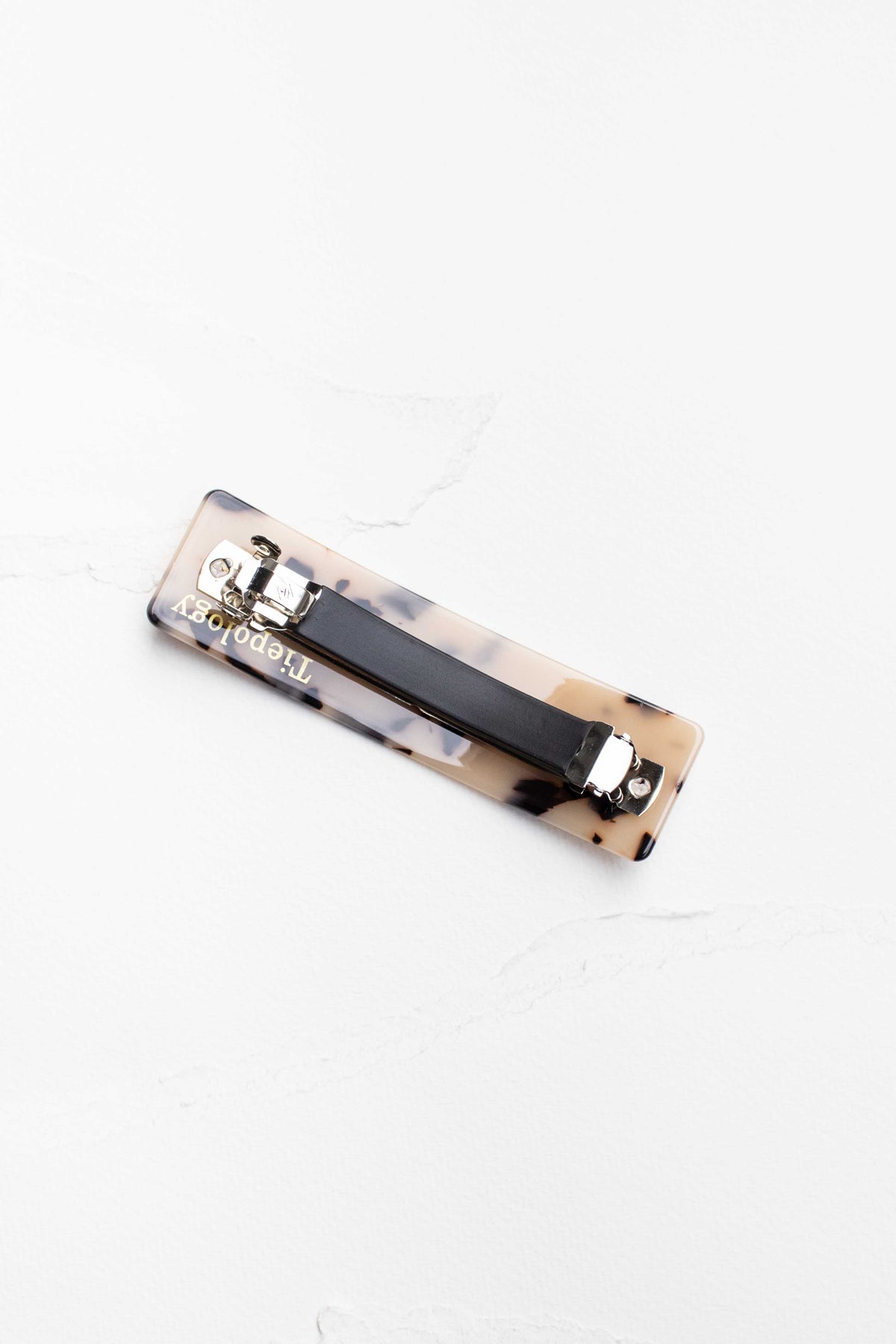 Tiepology - Classic Rectangular Cellulose Acetate Hair Barrettes