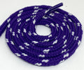 The Shoelace Factory - Classic Round Shoelaces Purple w/White Accents
