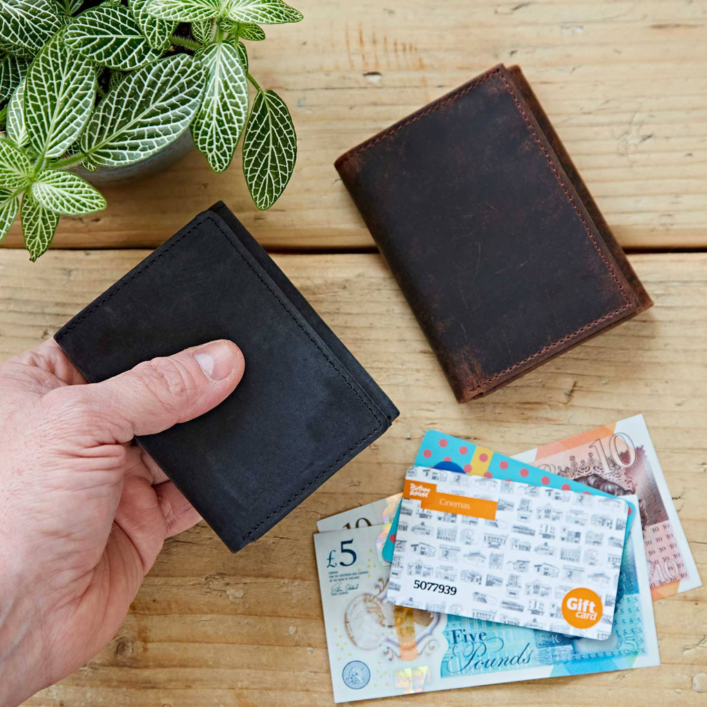 The Paper High Gift Company Limited - Handmade Buffalo Leather Trifold Wallet