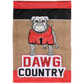 Burlap Flag Dawg Country - Bulldog 13x18