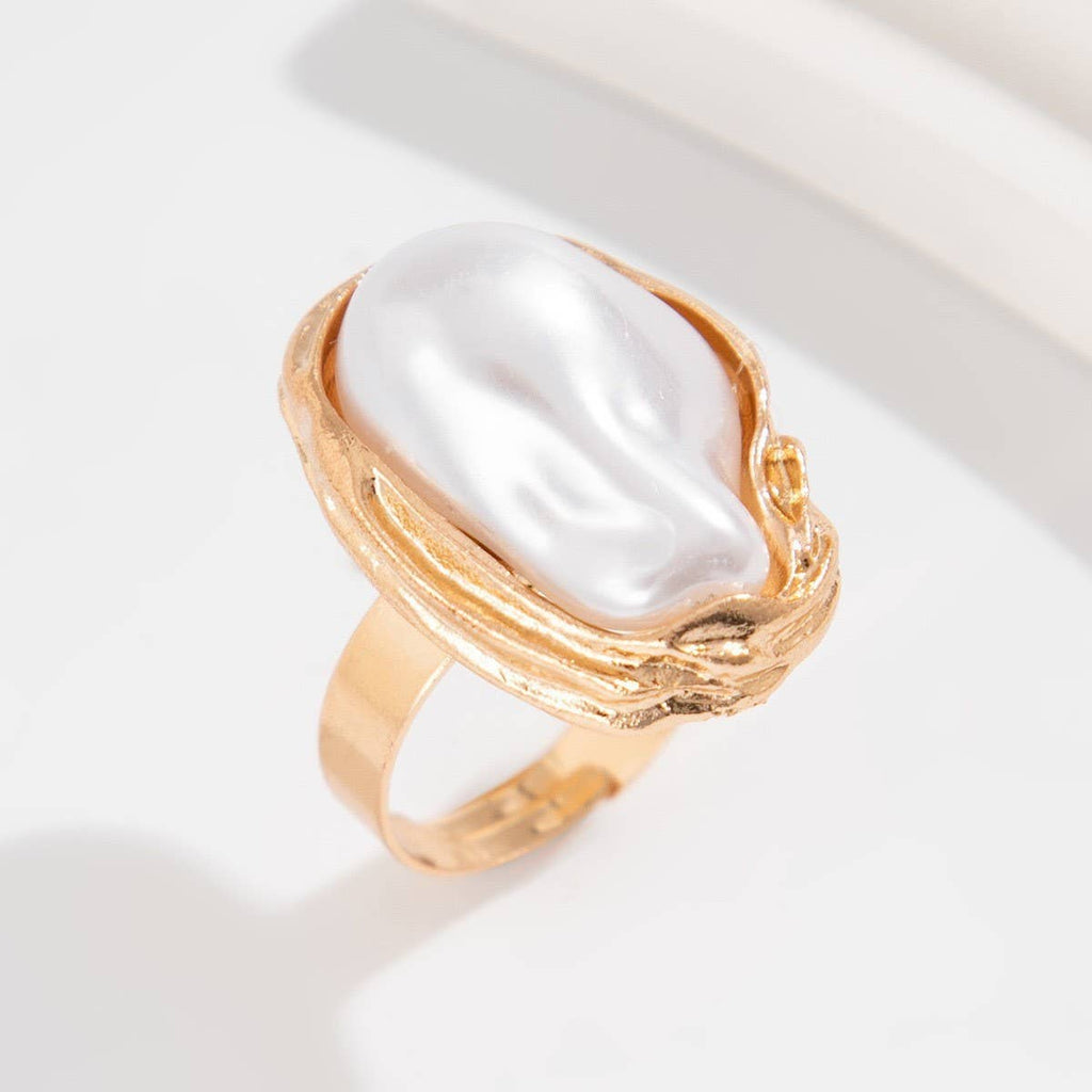 ACCITY - NEW WRINKLED THREE-DIMENSIONAL LOVE ALLOY RING_CWMM3241