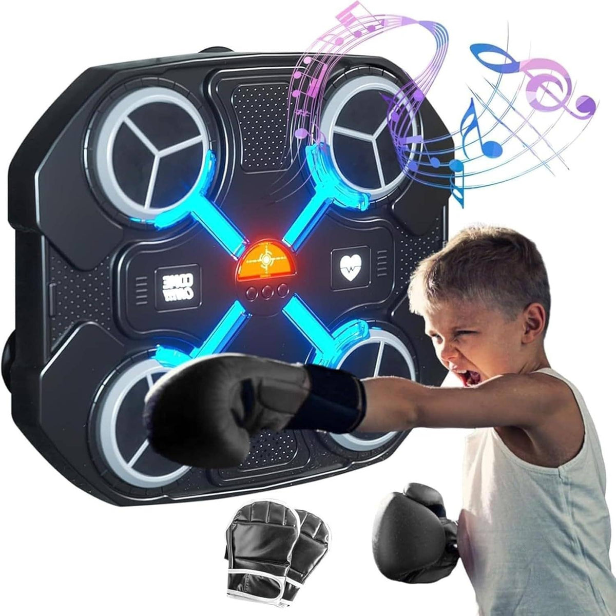 Smart Music Boxing Machine with Boxing Gloves, Home Bluetooth