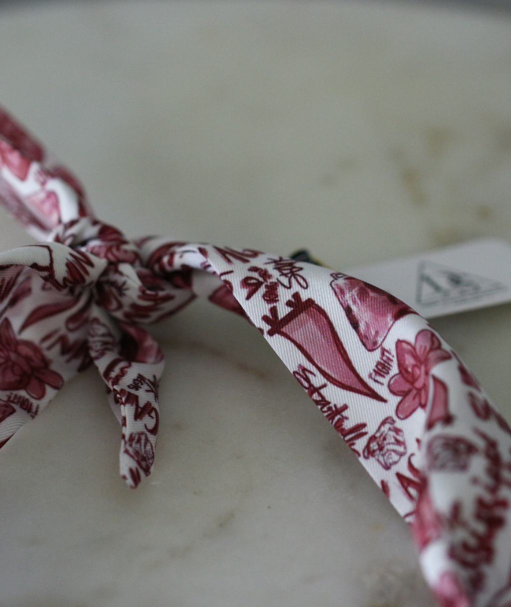 Starkville Tailgate Scarf Necklace - Heart Charm