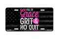 Airstrike - "Grace & Grit" - Decorative License Plate
