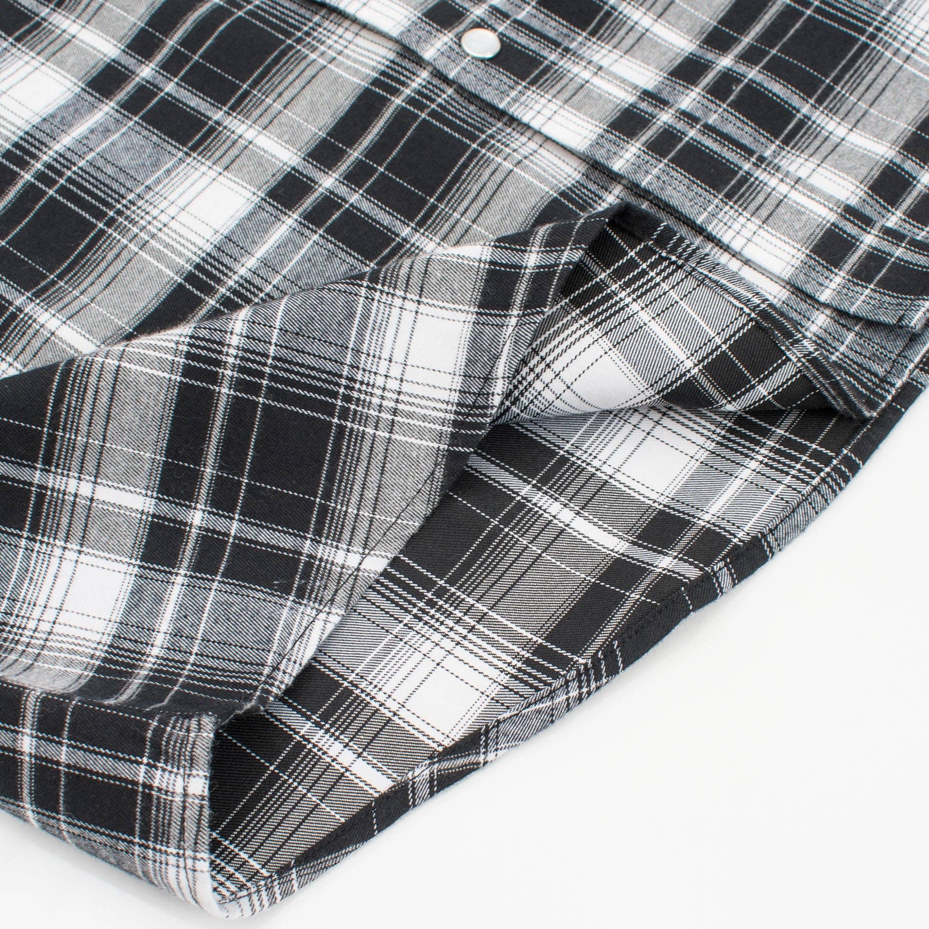 Rodeo Clothing - Men's Western Long Sleeve Flannel Shirts With Snap Buttons