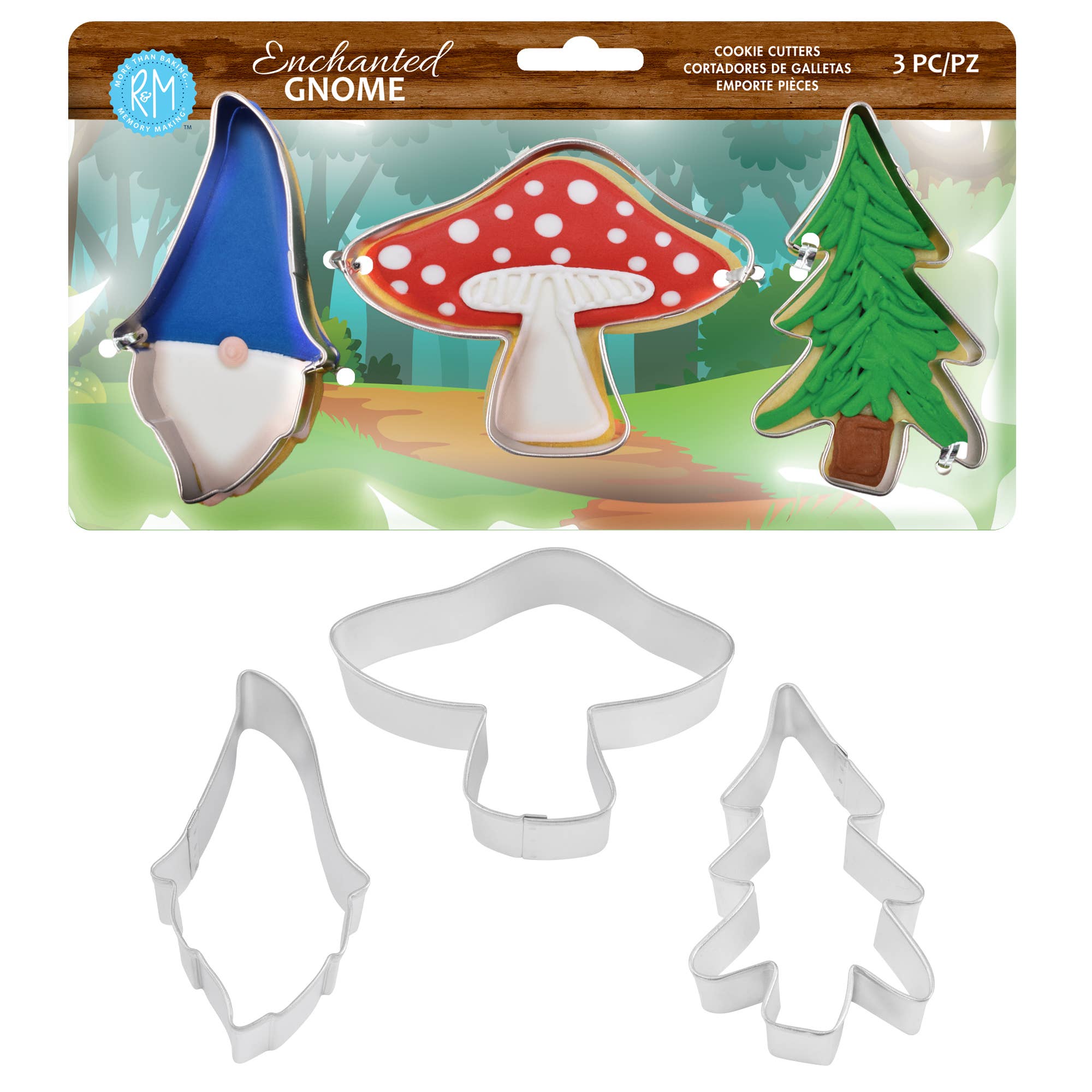 R&M International - Enchanted Gnome 3 PC Cookie Cutter Set
