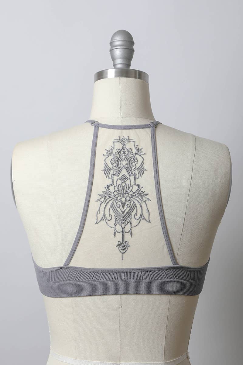 Leto Accessories - Tattoo Back Mesh Bralette – Unique, Comfortable, Stylish ✨
