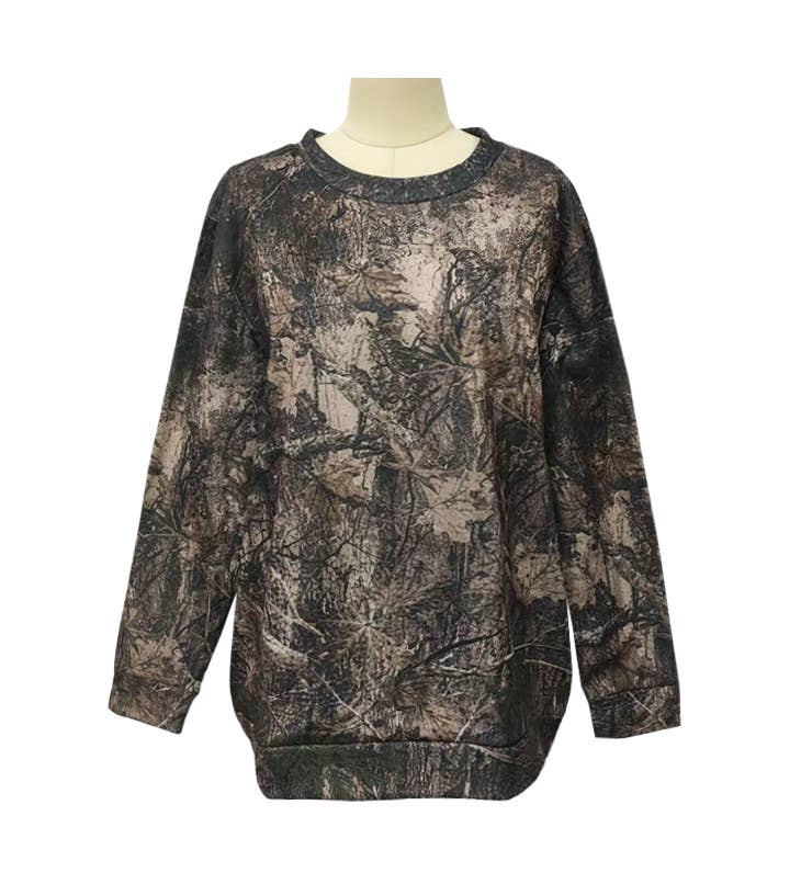 Rosa Clothing - Maple Leaf Print Oversized Sweatshirt Streetwear Essential