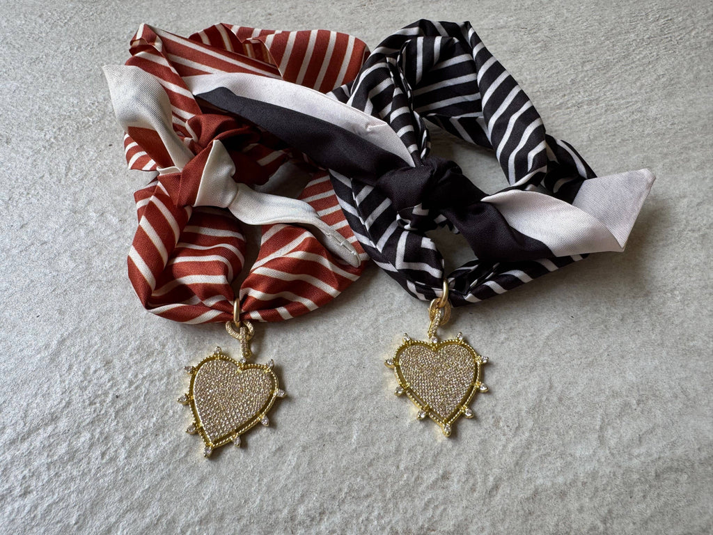 Heart Radiance Heart Scarf Necklace