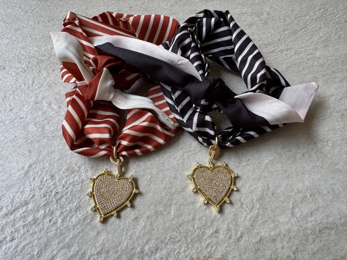 Heart Radiance Heart Scarf Necklace