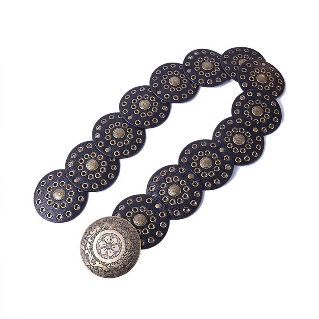 ACCITY - NEW RETRO FASHION RIVET EYELET DISC BELT_CWABE0488