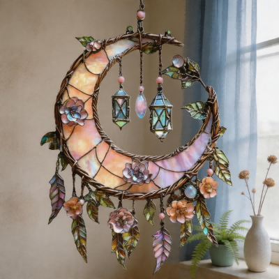 CouldNook - CouldNook Tree of Life Dreamcatcher Ornament - Heart Stone