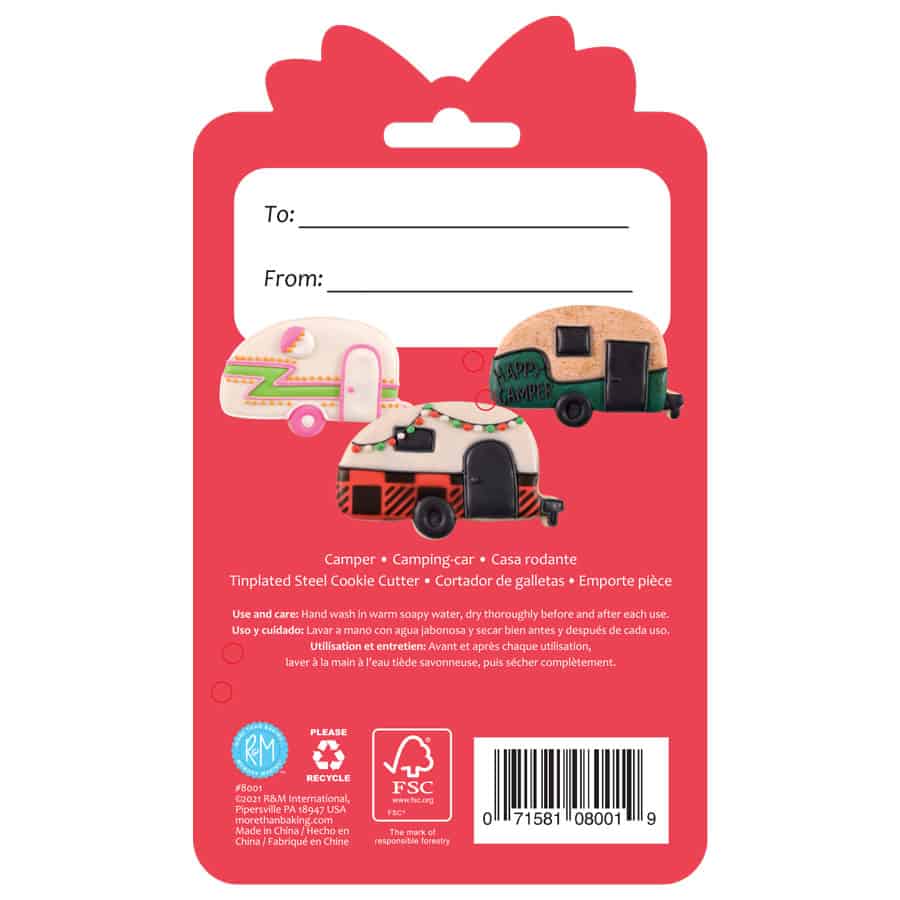 R&M International - Camper Cookie Cutter 3.75" Carded