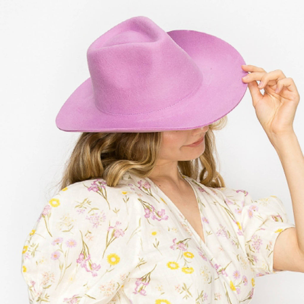 Queens INC - Stiff brim Australian wool cowboy Hat