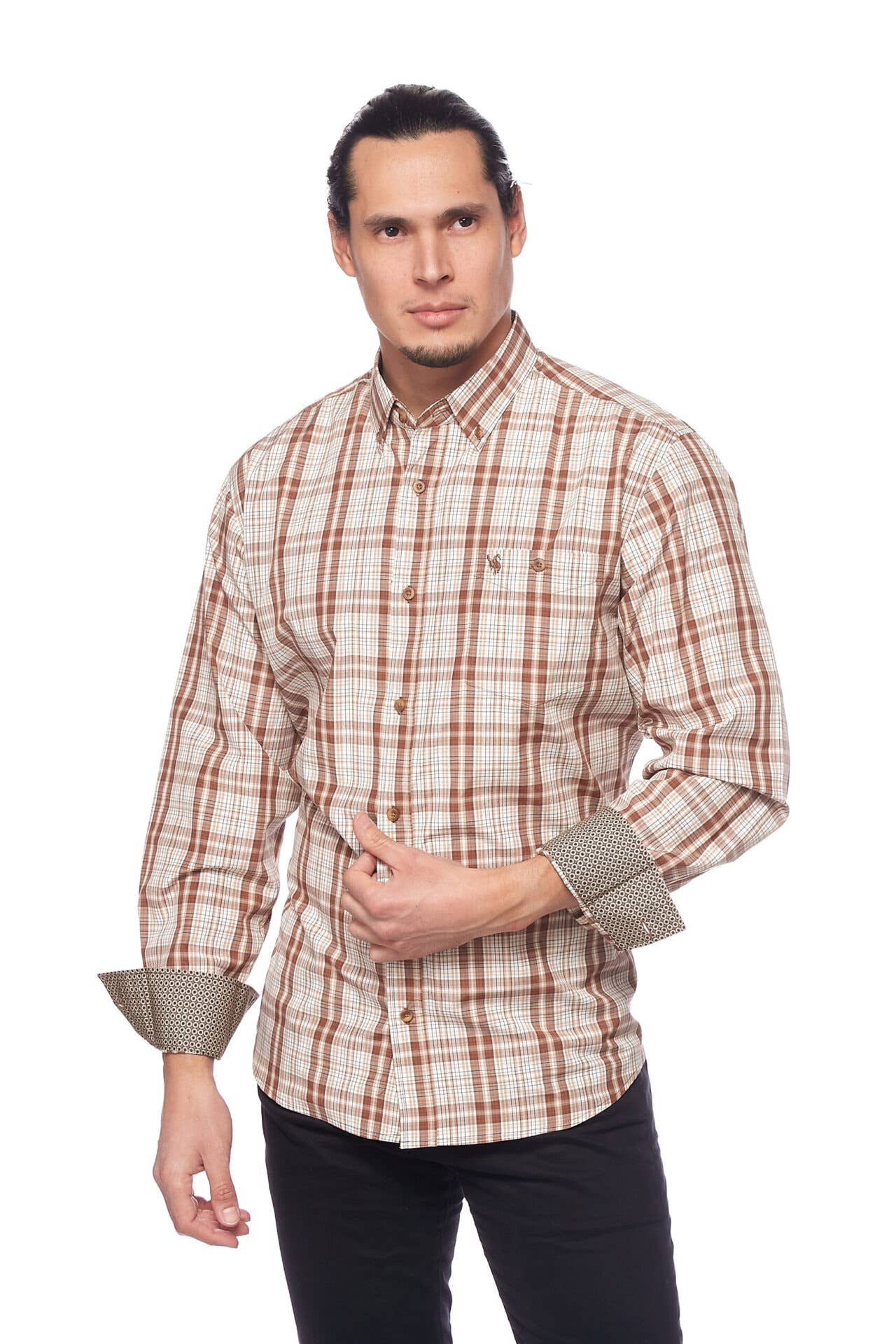 Rodeo Clothing - Men's Western Apparel Regular Fit Plaid shirts
