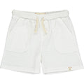 ME AND HENRY BLUEPETER White Ribbed Shorts