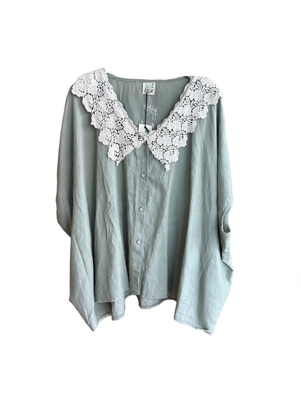 Jaded Gypsy- Lace Collar Blouse