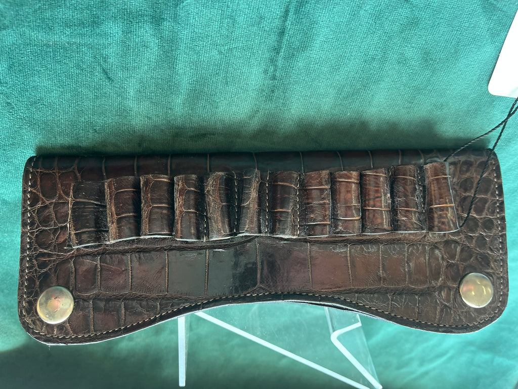 Wild American alligator  bullet belt holster