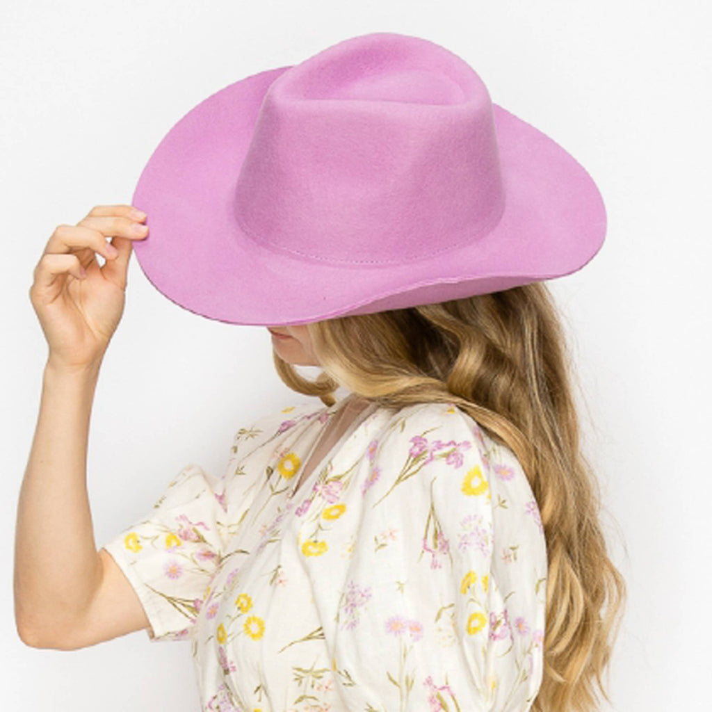 Queens INC - Stiff brim Australian wool cowboy Hat
