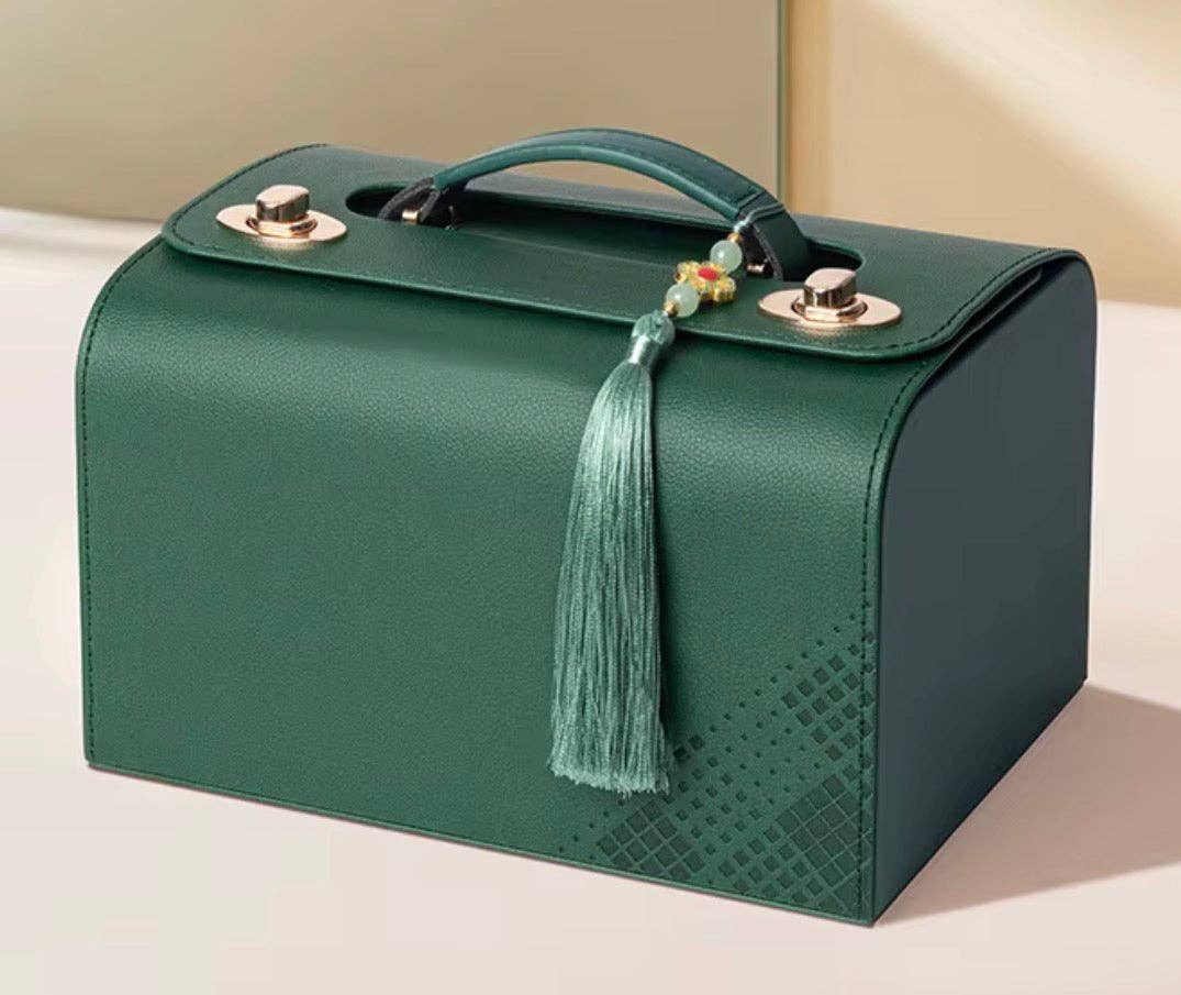 Mahjong Tile Keepsafe Box - The Southern Peacock