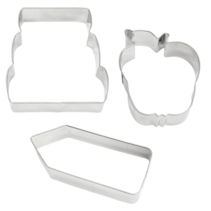 R&M International - Back to School 3 PC Cookie Cutter Set Carded