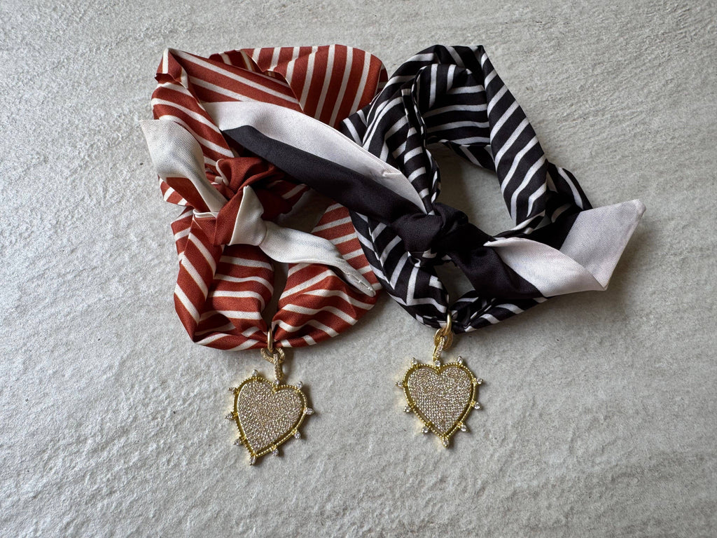 Heart Radiance Heart Scarf Necklace
