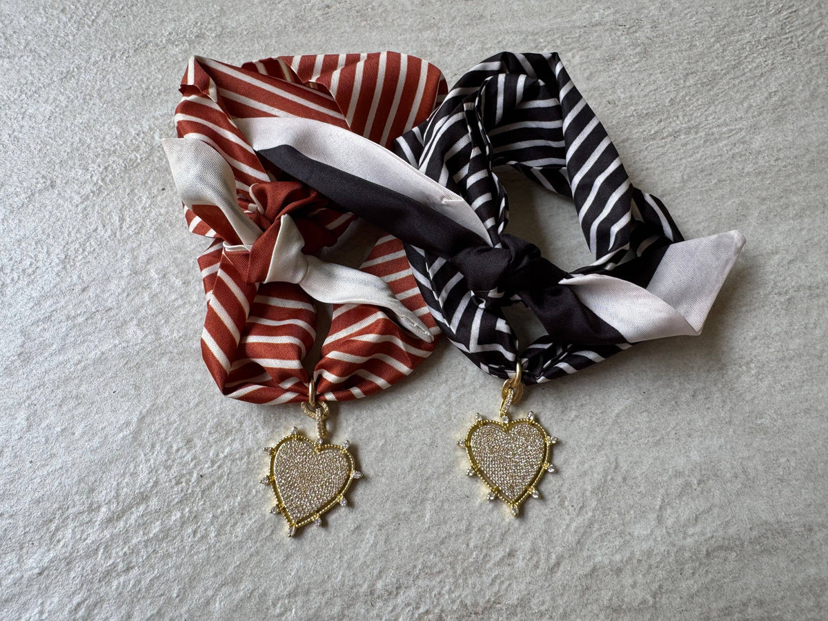 Heart Radiance Heart Scarf Necklace