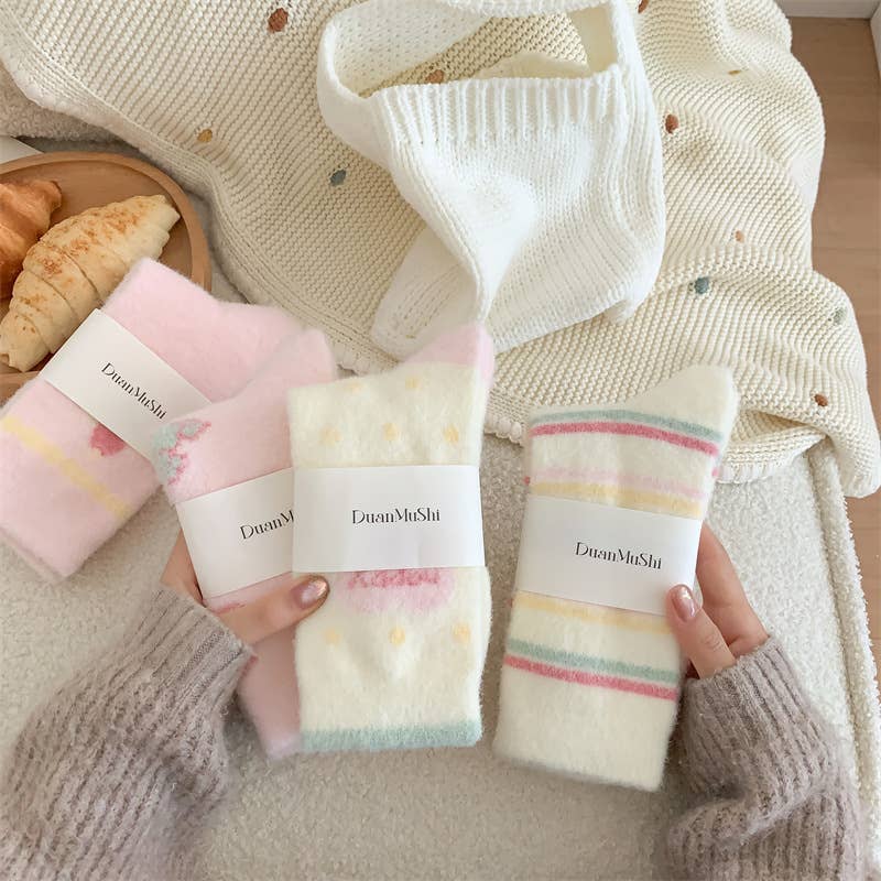Fuzzy Thick Warm Kawaii Puppy Fluffy Autumn Winter Socks