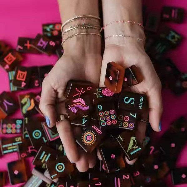 American Mahjong Tiles – Handcrafted Tortoiseshell Set - modarislife