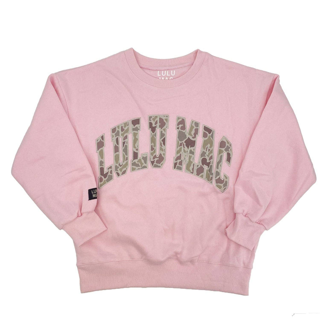 Lulu Mac - Embroidered Sweatshirt - Camo Collection