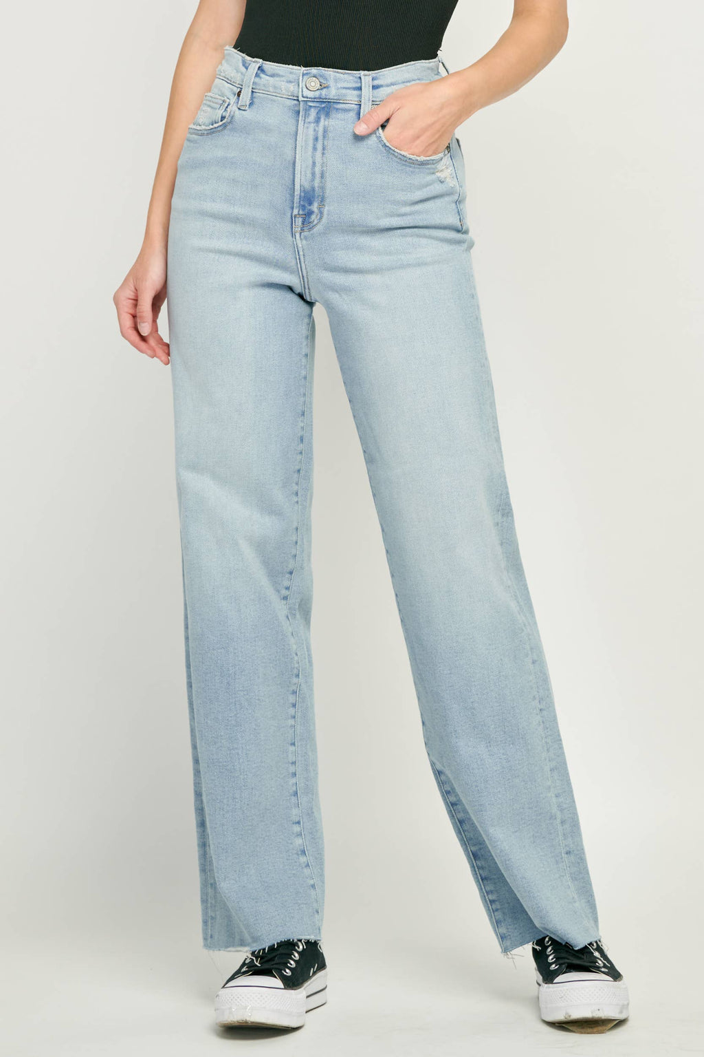 Hidden Jeans - Light Wash Clean Classic Stretch Dad Jean