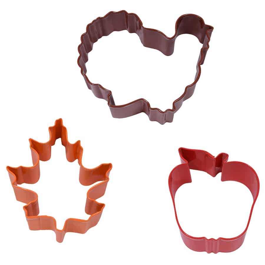 R&M International - Harvest 3 PC Color Cookie Cutter Carded Set