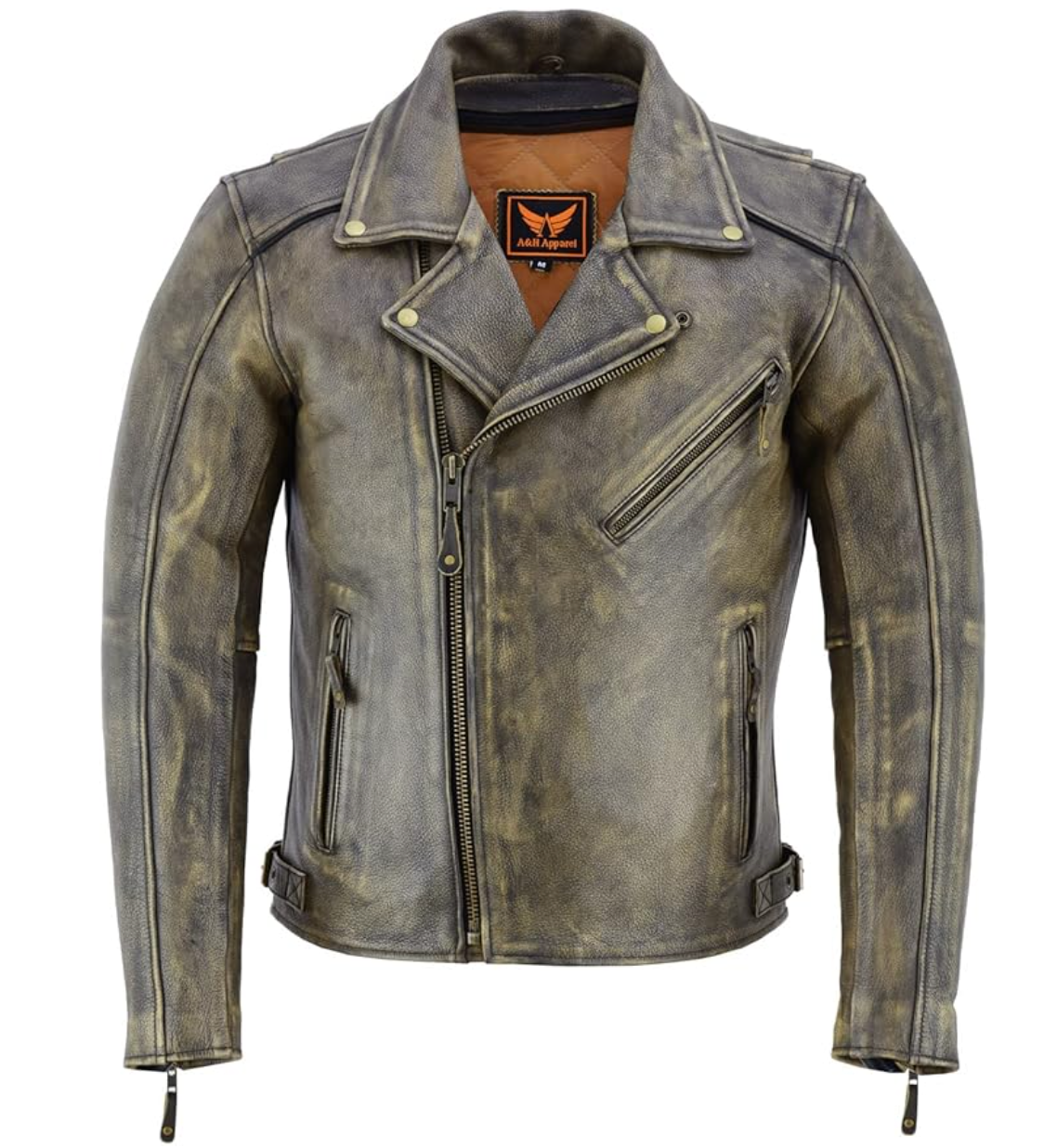 Tackfield - Men's Motorcycle Genuine Cowhide Leather Jacket