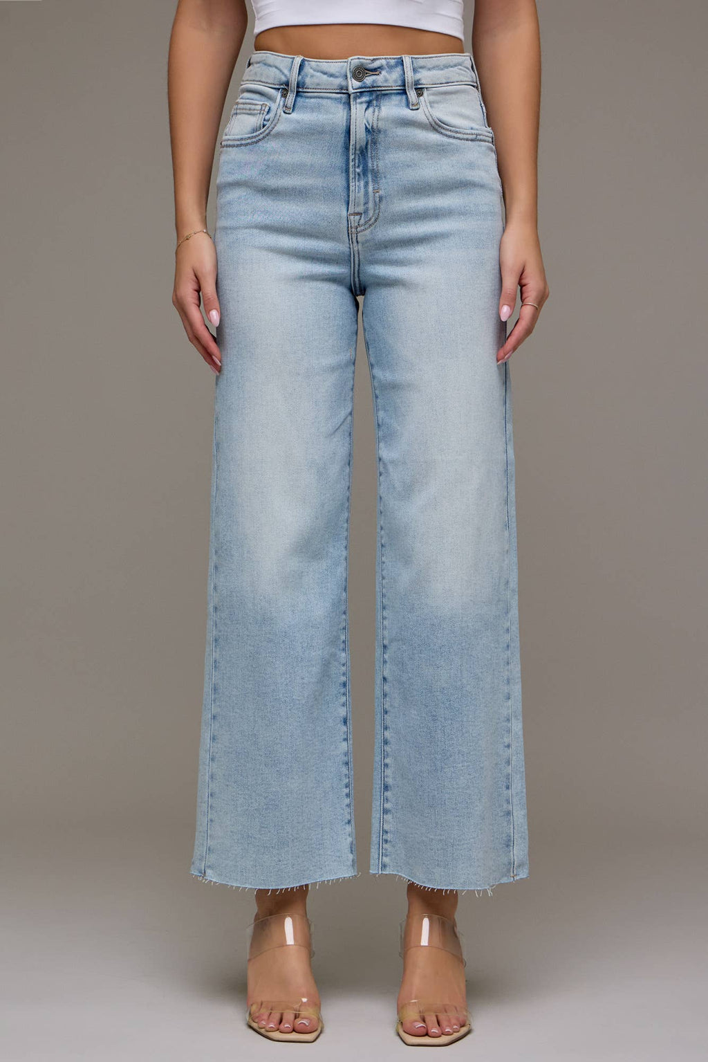 Hidden Jeans - Light Wash Clean Stretch Wideleg