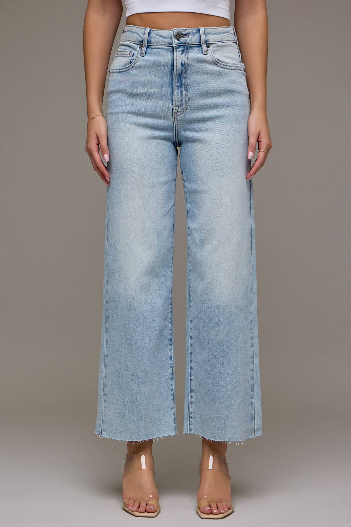 Hidden Jeans - Light Wash Clean Stretch Wideleg