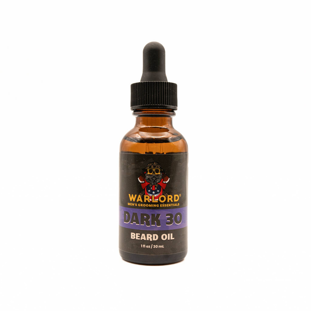 Warlord - Men's Grooming Essentials | Veteran Owned - Dark 30 Beard Oil