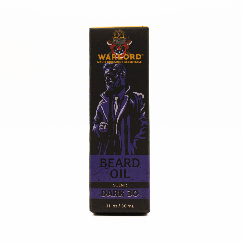 Warlord - Men's Grooming Essentials | Veteran Owned - Dark 30 Beard Oil