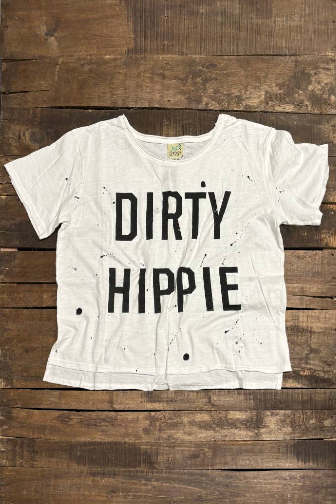 Jaded Gypsy - Dirty Hippie Tee - Parchment