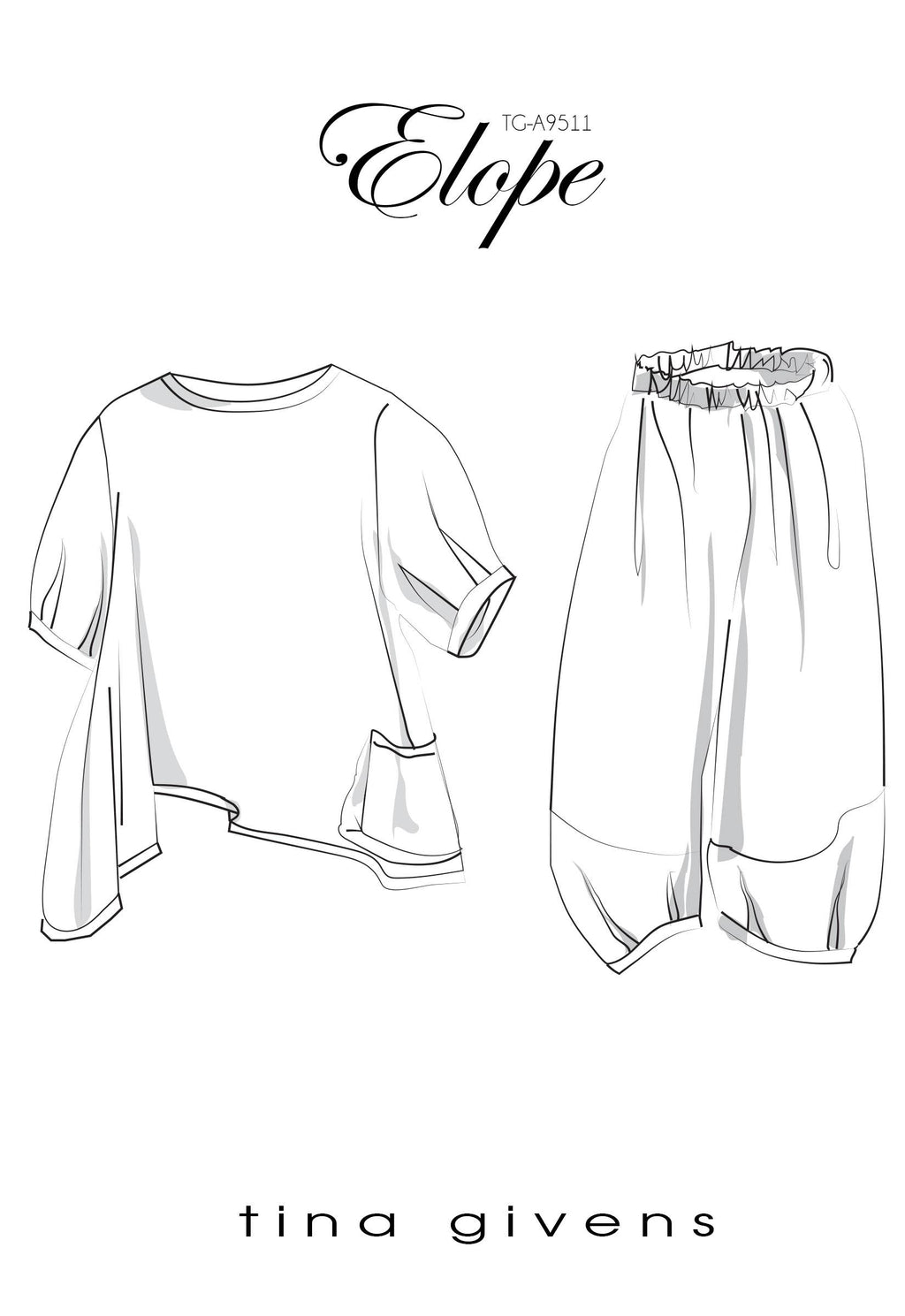 Tina Givens - ELOPE CROP TOP & PANT TG-A9511
