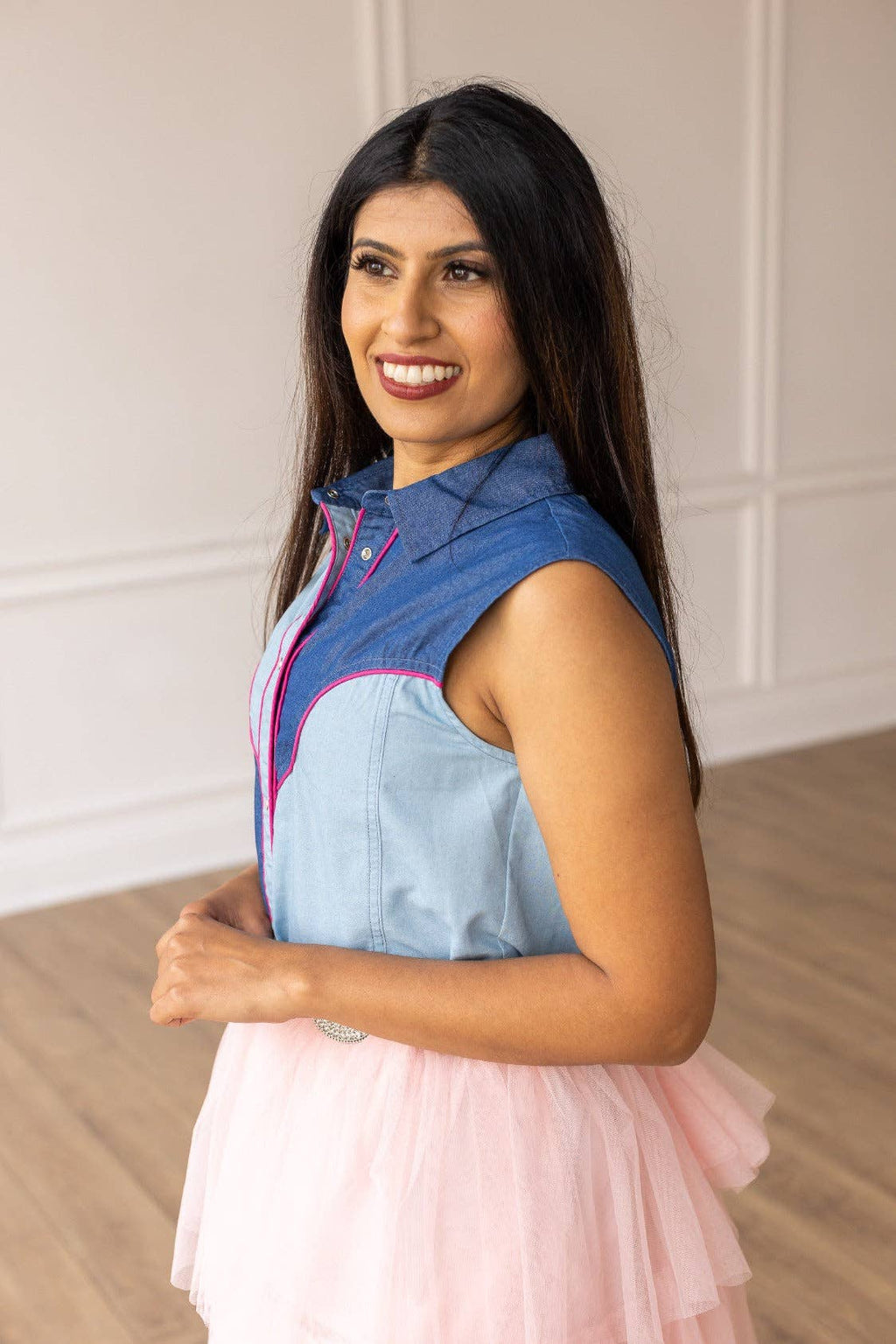 GRACE+EMMA by Southern Grace - Howdy Partner Denim Button Up