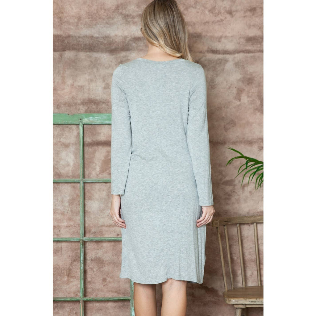 Story Teller - Maternity Long Sleeve Sexy Lounge Bodycon Midi Spring Dress