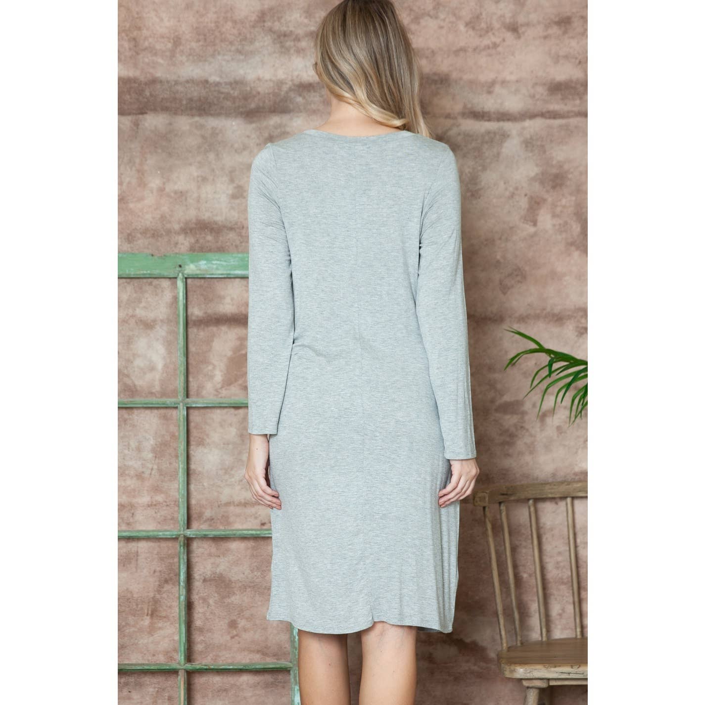 Story Teller - Maternity Long Sleeve Sexy Lounge Bodycon Midi Spring Dress